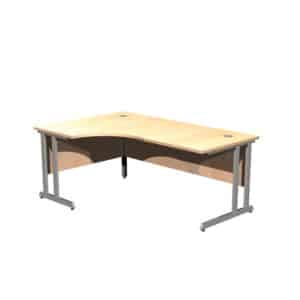 Cantilever Leg Desk Workstations - LH Crescent