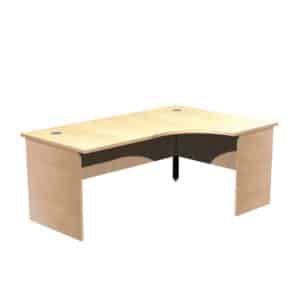 Panel Leg Desk Workstations - Right Hand Crescent