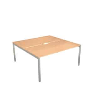 Nova Bench Desking System - 2 Desk Square