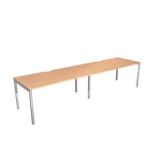 Nova Bench Desking System - 2 Desk Long