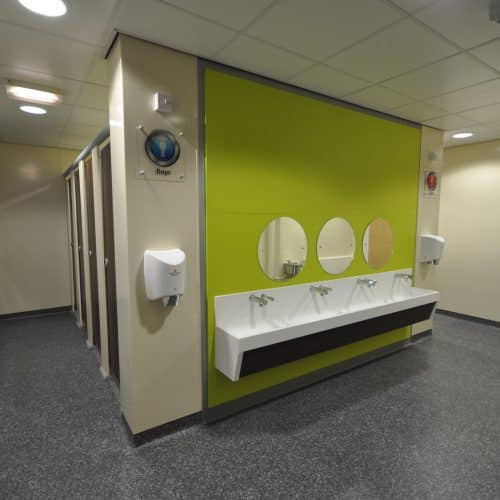 Bespoke school toilets