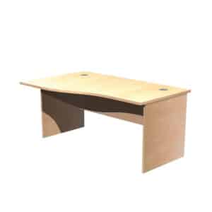 Panel Leg Desk Workstations - Left Hand Wave