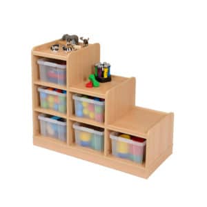 Tiered access unit - 6 trays