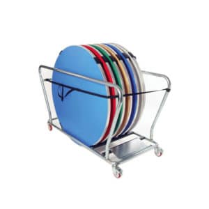 Round Folding Tables - Storage Trolley