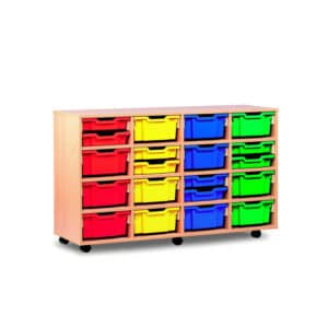 Combination Storage Unit - 32 Shallow / 16 Deep Tray Unit