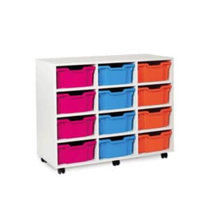 White Range - 18 Deep Tray Tall Unit