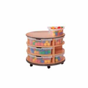 Quadrant Tub Storage - Mobile Revolving Unit