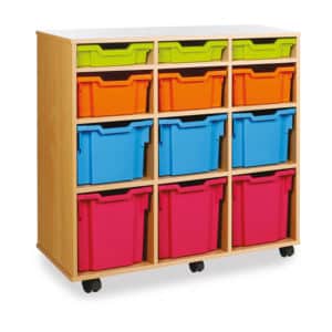 12 Tray Variety Unit - Mobile, No Doors