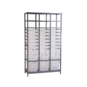 TecniStor Metal Storage - 3 jumbo, 3 deep & 18 shallow trays