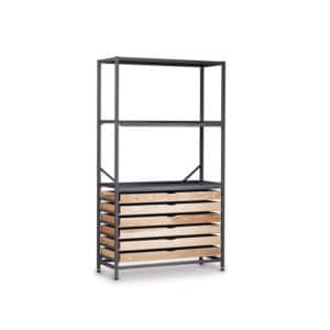 TecniStor Metal Storage - Shelf/drawer unit