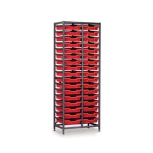 TecniStor Metal Storage - 34 shallow trays