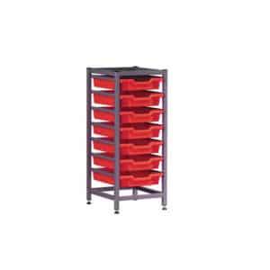 TecniStor Static Low Storage Units - 1 column static tray unit