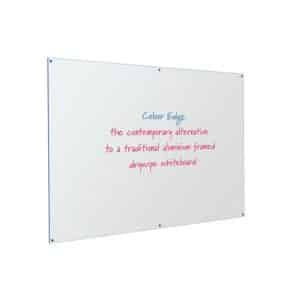 Coloured Edged Frameless Whiteboard