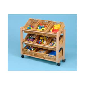 Classroom Tidy Trolleys - Single tidy trolley