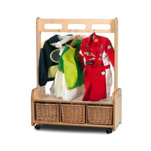 Mobile Storage Unit with Dressing Up Add-on