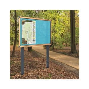 Premium Post Mounted Exterior Showcases