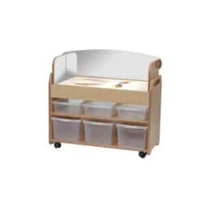 Light box with mirror surround