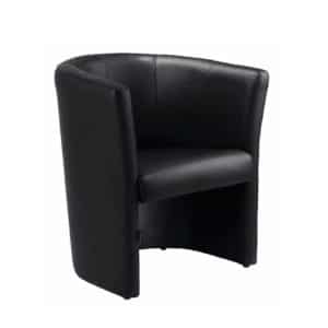 Retro Leather Tub Chair