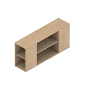 Colorado Range - Open Fronted Cupboard (3 Shelves)